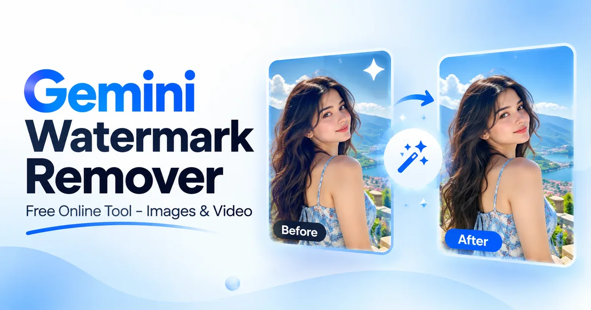 Gemini watermark remover free online tool for images and videos